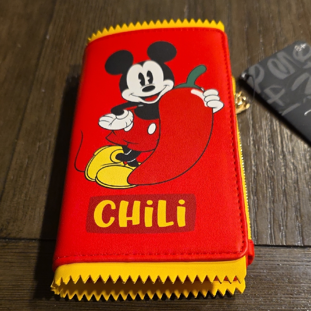 Disney Mickey Mouse Red and Yellow Wallet